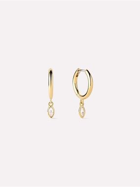 Ana Luisa Lacy Huggie Hoop Earrings